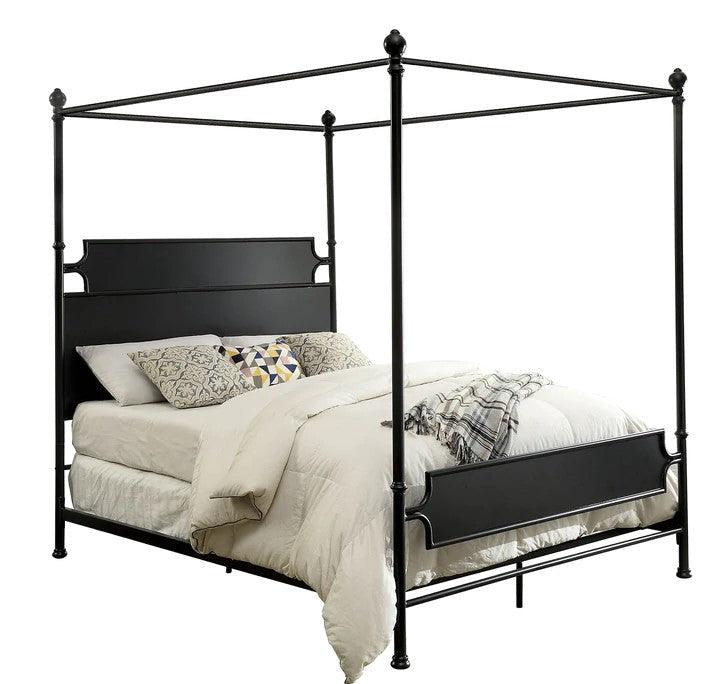 Beatrix - Black Metal - Cal. King Bed - Ornate Home