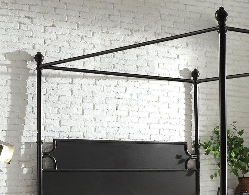 Beatrix - Black Metal - Cal. King Bed - Ornate Home