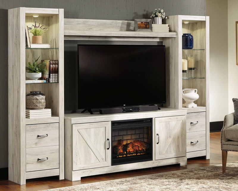 Bellaby 4-Piece Entertainment Center with Electric Fireplace - Ornate Home