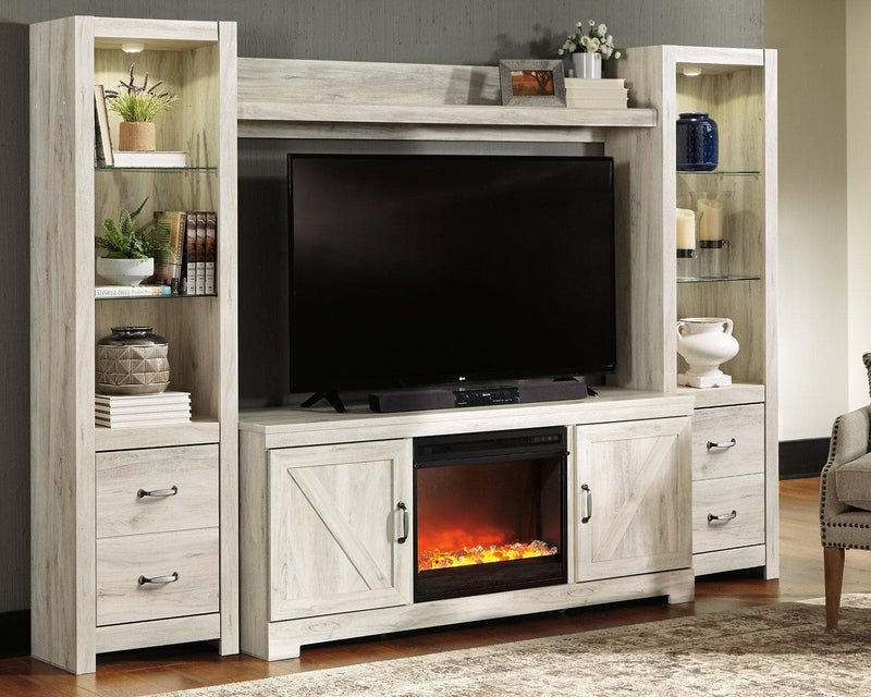 Bellaby 4-Piece Entertainment Center with Fireplace - Ornate Home