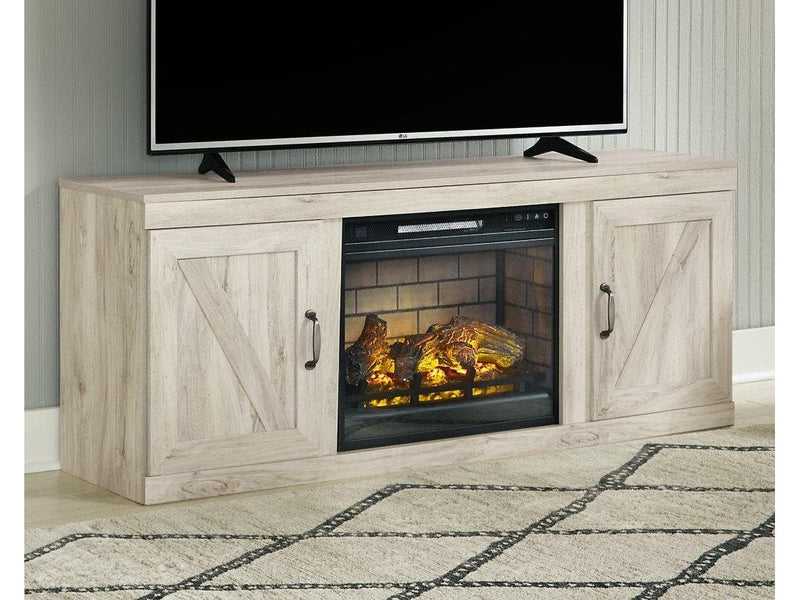 Bellaby 63" TV Stand with Electric Fireplace - Ornate Home