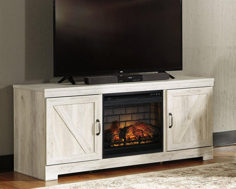 Bellaby 63" TV Stand with Electric Fireplace - Ornate Home