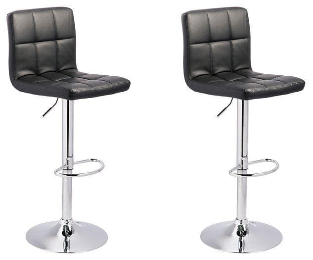 Bellatier Faux Leather Adjustable Height Bar Stools