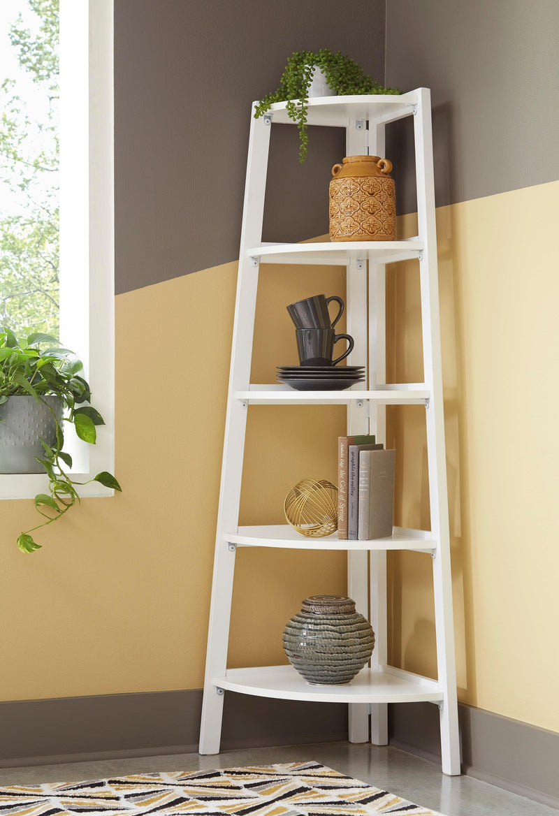 Bernmore - White - Corner Shelf - Ornate Home