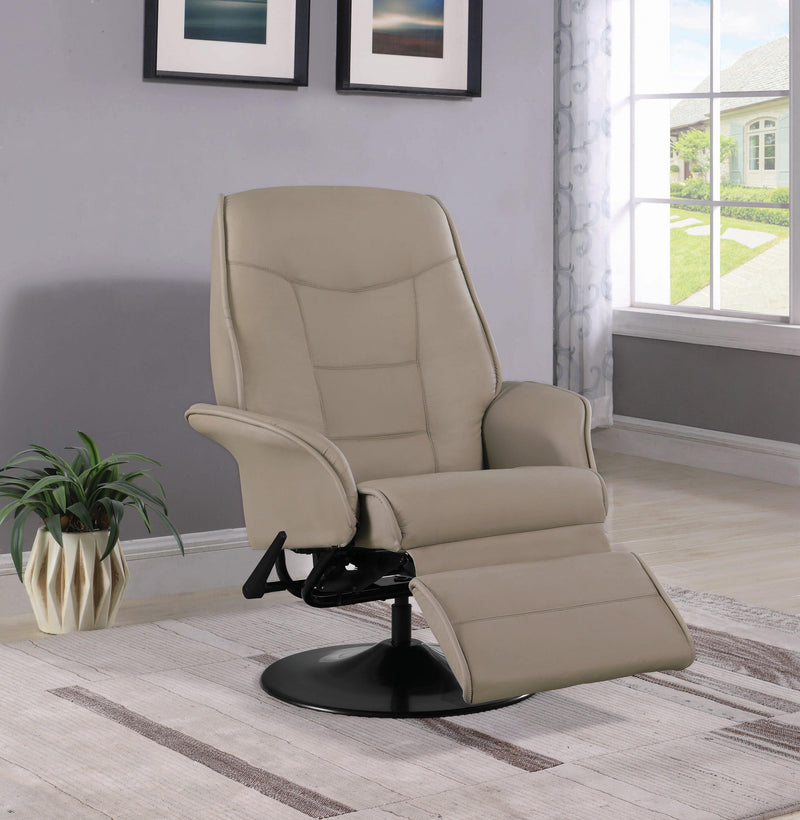 Berri - Beige - Swivel Recliner - Ornate Home