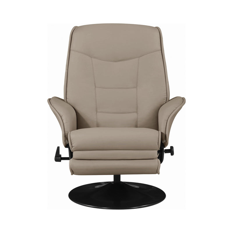 Berri - Beige - Swivel Recliner - Ornate Home