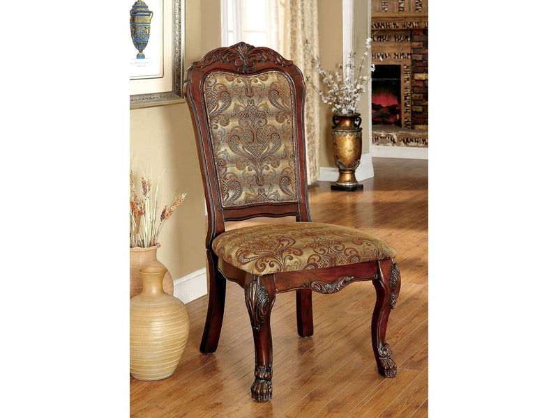 Medieve Brown Cherry Side Chair (Set of 2)