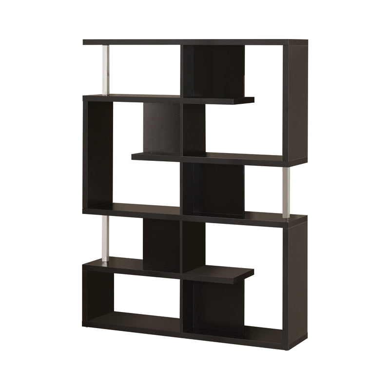 Mirza - Black & Chrome - Bookcase - Ornate Home