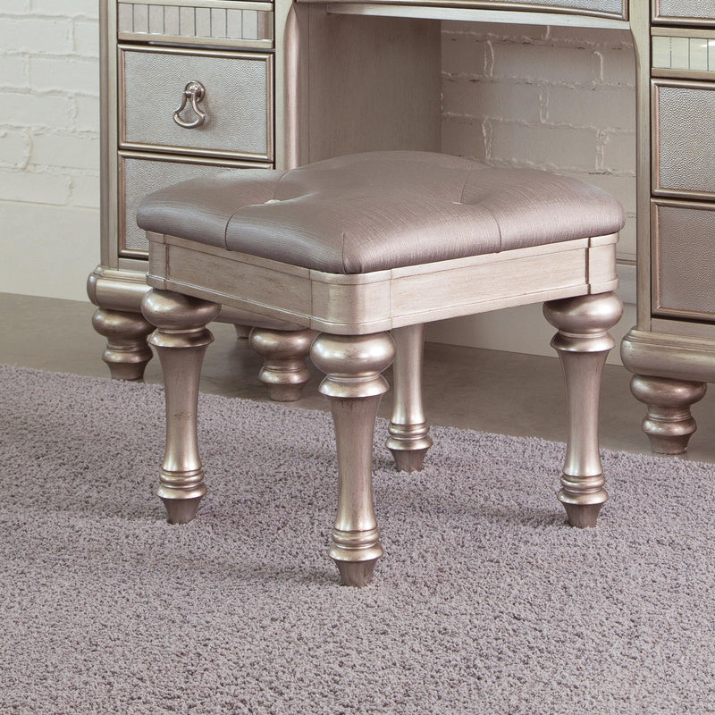 Bling Game - Metallic Platinum - 3pc Vanity Set - Ornate Home