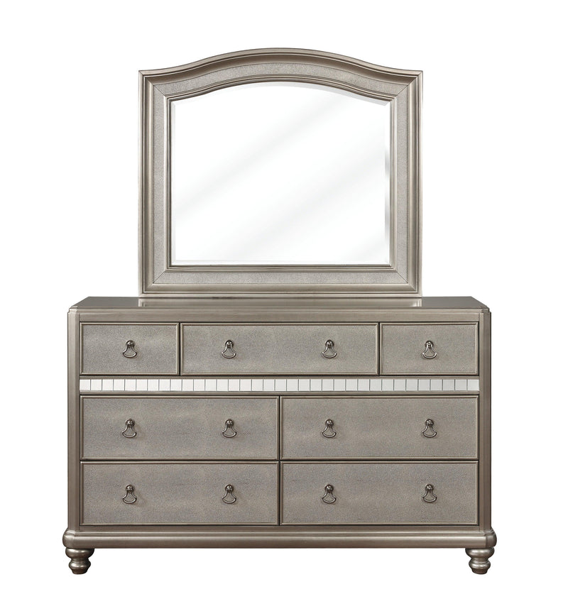 Bling Game - Metallic Platinum - Dresser - Ornate Home