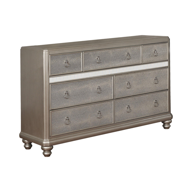 Bling Game - Metallic Platinum - Dresser - Ornate Home