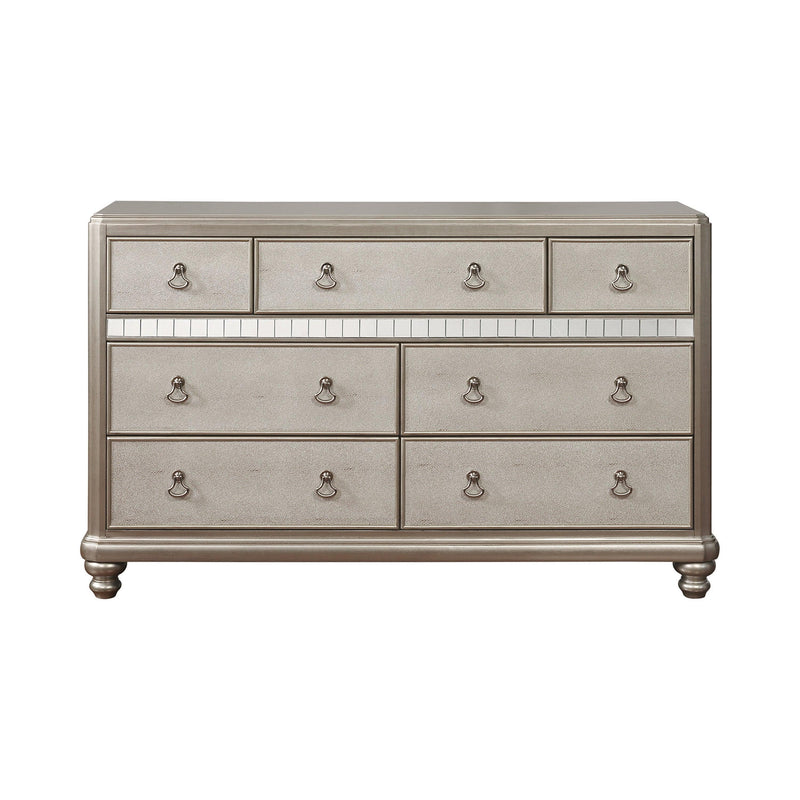 Bling Game - Metallic Platinum - Dresser - Ornate Home