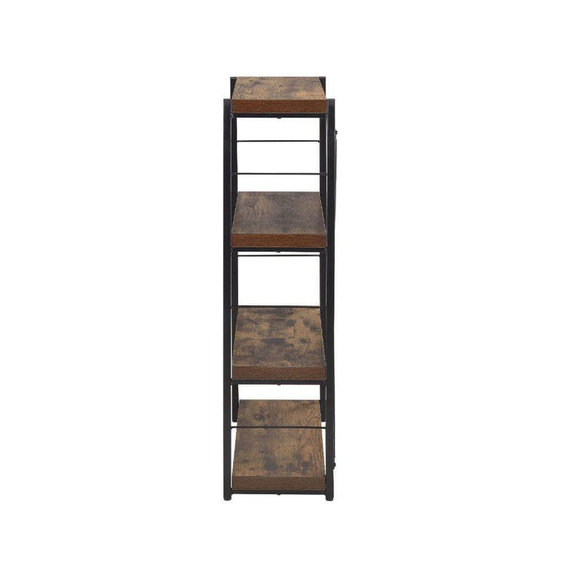 Bob - Weathered Oak & Black - Bookshelf - Ornate Home