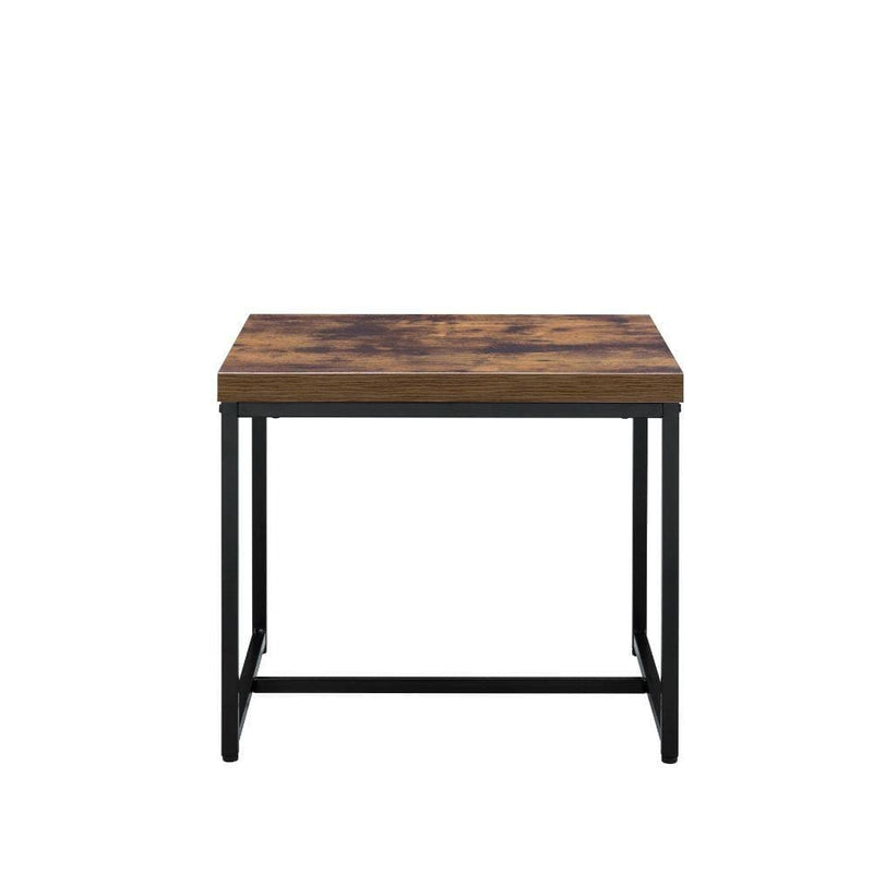 Bob - Weathered Oak & Black - End Table - Ornate Home