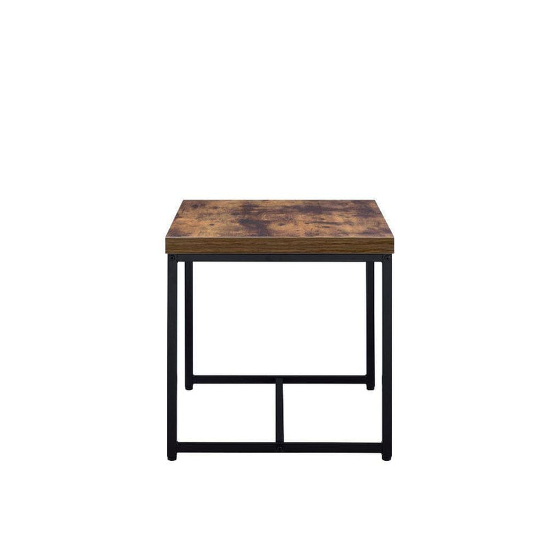 Bob - Weathered Oak & Black - End Table - Ornate Home