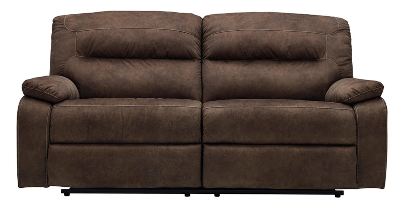 Bolzano - Coffee Microfiber - Manual Reclining Sofa - Ornate Home