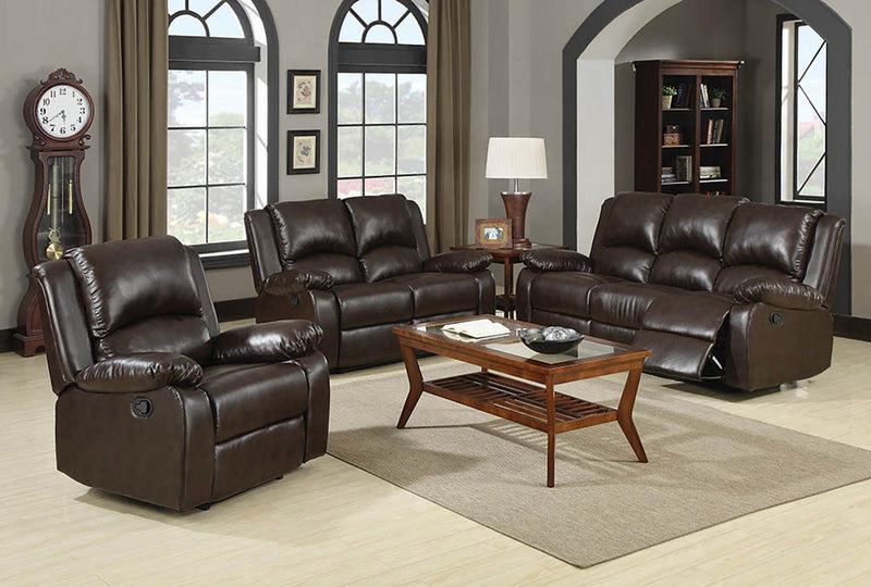 Boston - Brown - Reclining Motion Sofa - Ornate Home