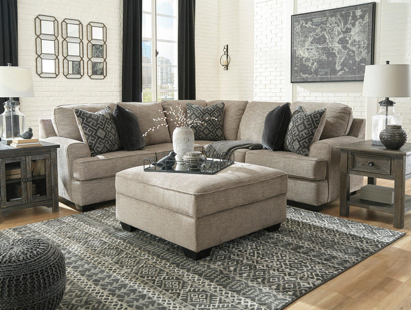 Bovarian - Stone - 2pc Sectional L Shape Sofa - Ornate Home