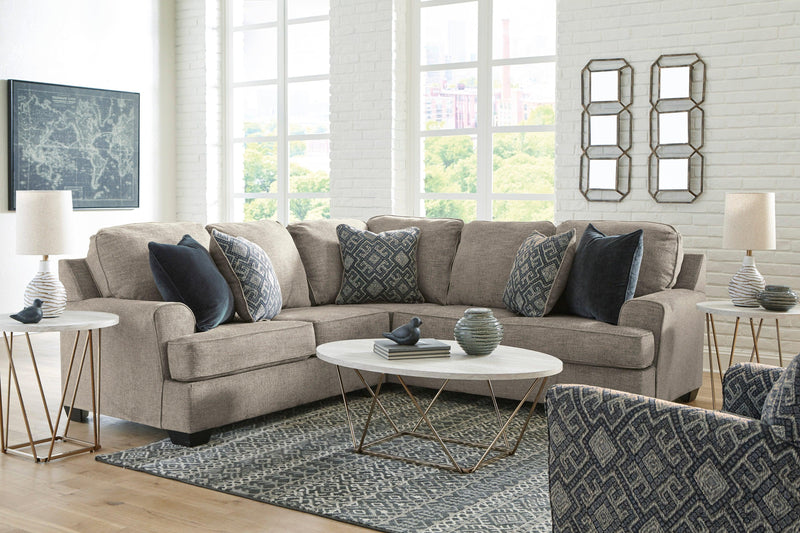 Bovarian - Stone - 2pc Sectional L Shape Sofa - Ornate Home