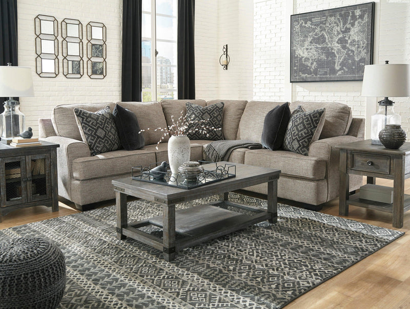 Bovarian - Stone - 2pc Sectional L Shape Sofa - Ornate Home