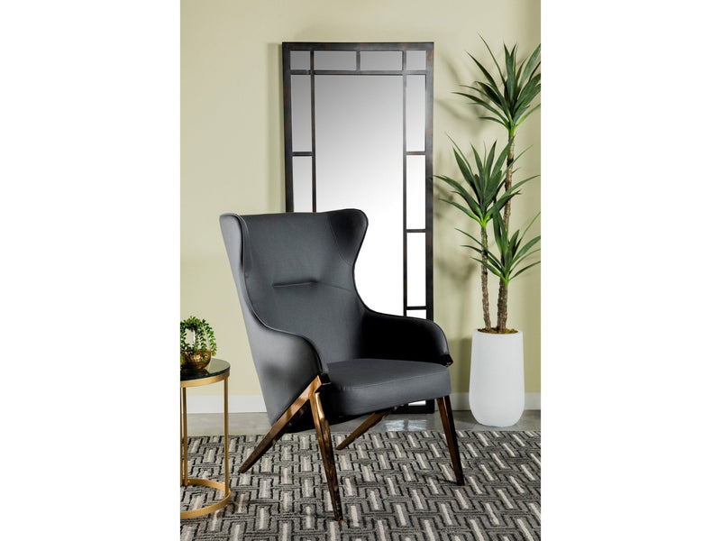 Bozarro - Slate & Bronze - Accent Chair - Ornate Home