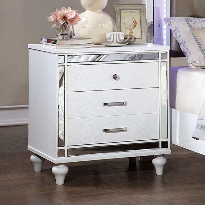 Brachium - White - Nightstand - Ornate Home