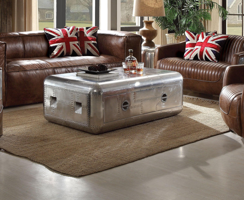 Brancaster Aluminum Coffee Table - Ornate Home