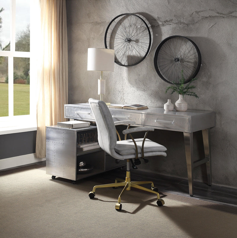 Brancaster Aluminum Desk - Ornate Home