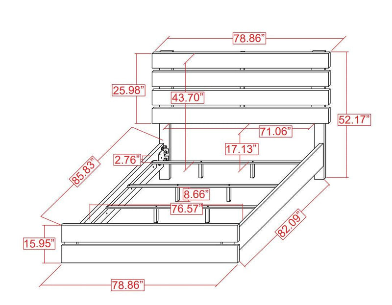 Brantford - Barrel Oak - Eastern King Panel Bed - Ornate Home