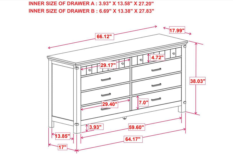 Brenner - Rustic Honey - Dresser - Ornate Home