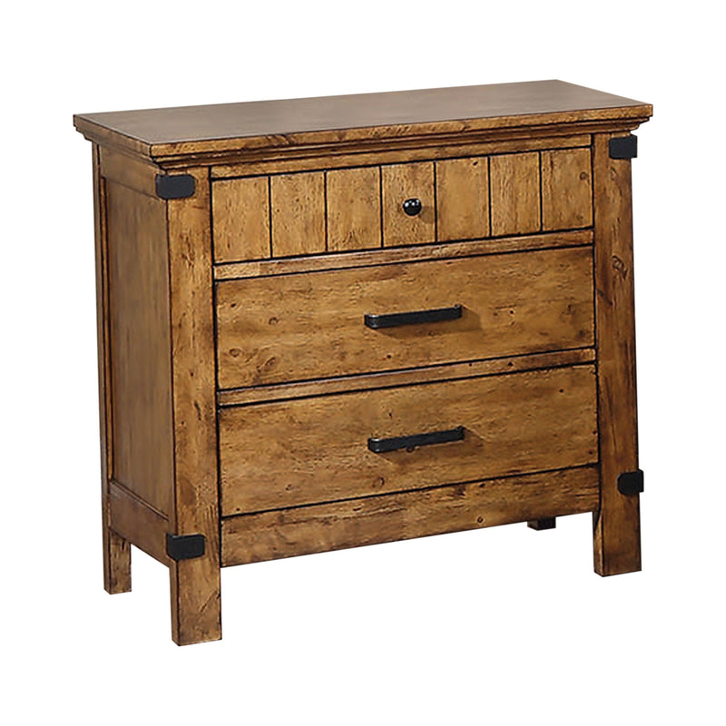 Brenner - Rustic Honey - Nightstand - Ornate Home