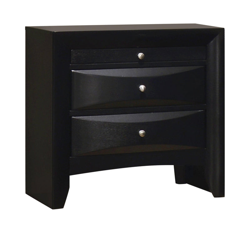 Briana - Black - Nightstand - Ornate Home