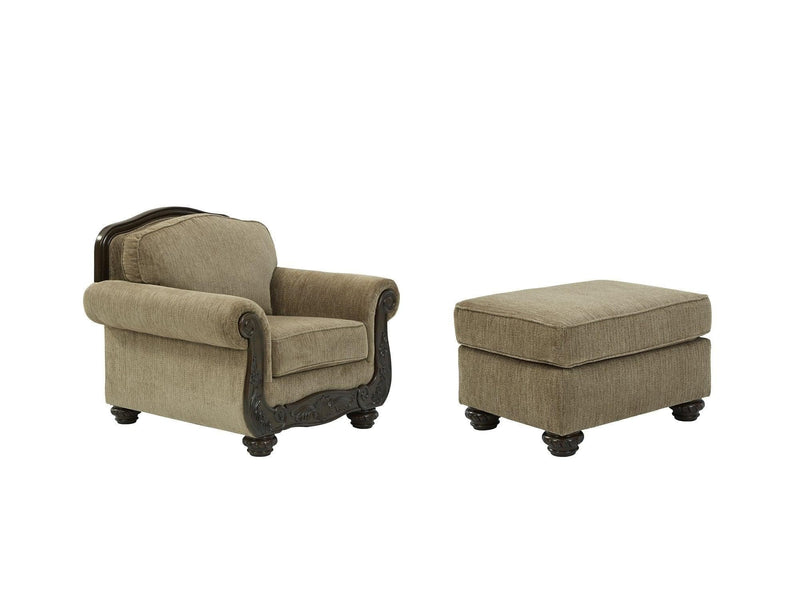 Briaroaks Chair & Ottoman Set - Ornate Home