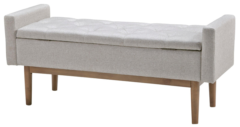 Briarson - Beige/Brown - Storage Bench - Ornate Home