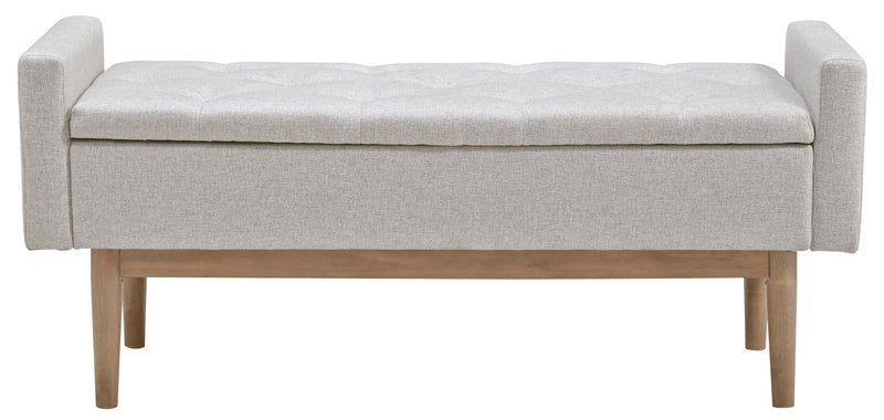 Briarson - Beige/Brown - Storage Bench - Ornate Home