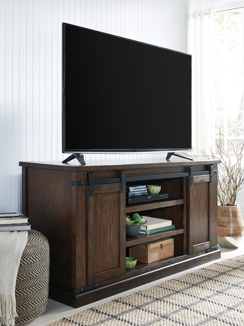 Budmore - Rustic Brown - 60" TV Stand - Ornate Home