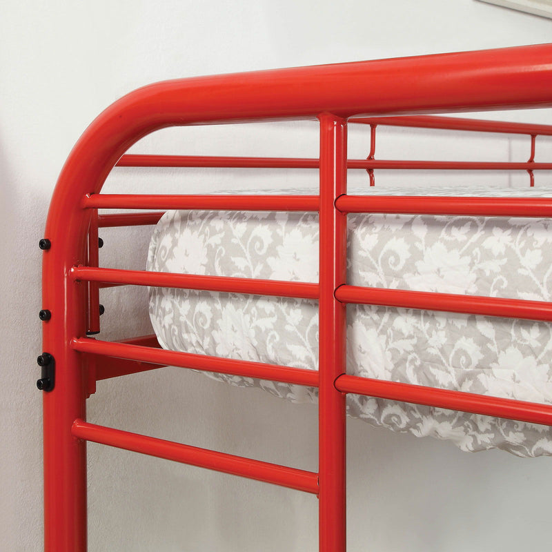 Opal Red Twin/Twin Bunk Bed