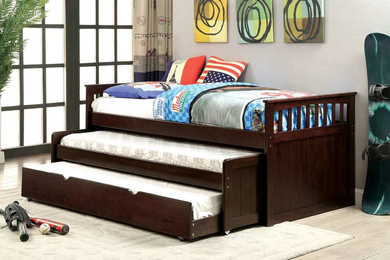 Gartel Espresso Nesting Daybed w/ Trundle