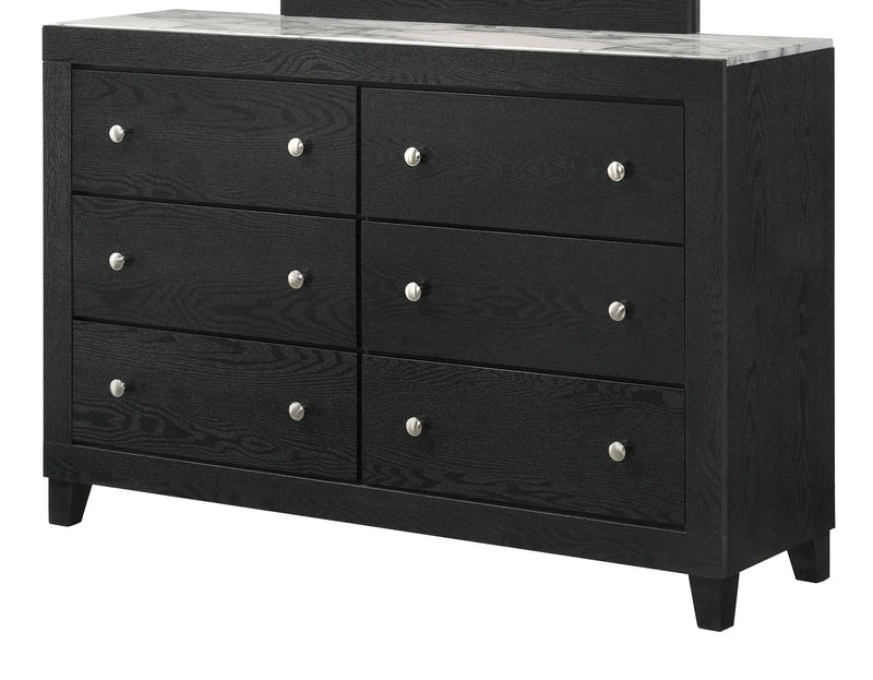 Cadence - Black - Dresser & Mirror - Ornate Home