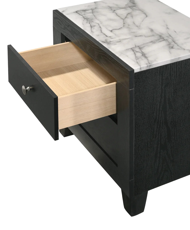 Cadence Black Nightstand - Ornate Home