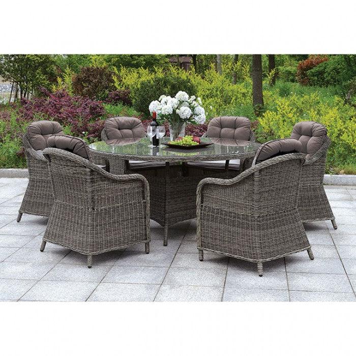 Canistota - Gray - Outdoor Dining Chair (Set of 2) - Ornate Home