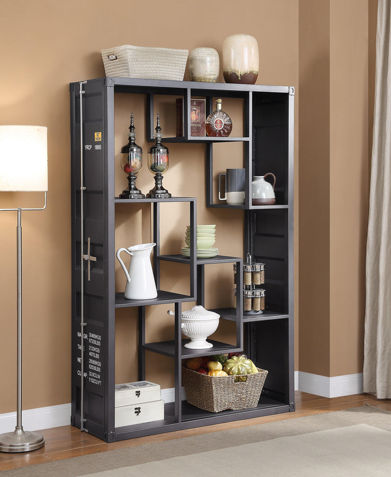 Cargo Gunmetal Shelf Rack / Book Shelf - Ornate Home