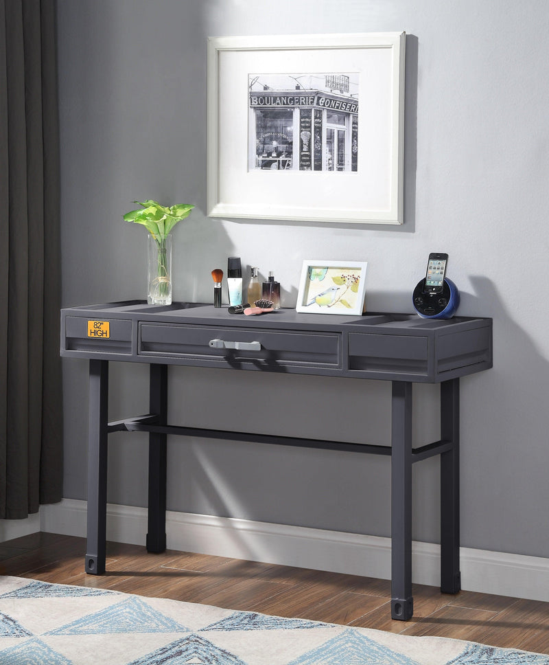 Cargo Gunmetal Vanity Desk - Ornate Home