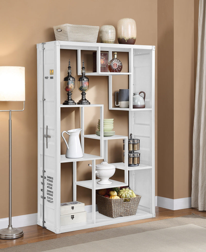 Cargo White Shelf Rack / Book Shelf - Ornate Home