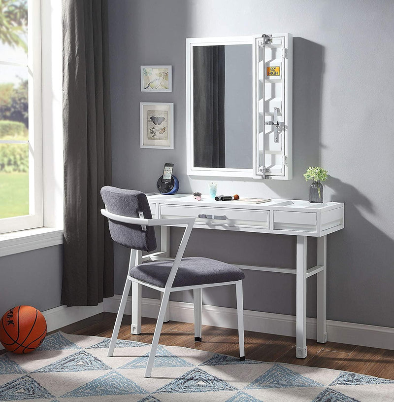 Cargo - White - Vanity Desk - Ornate Home