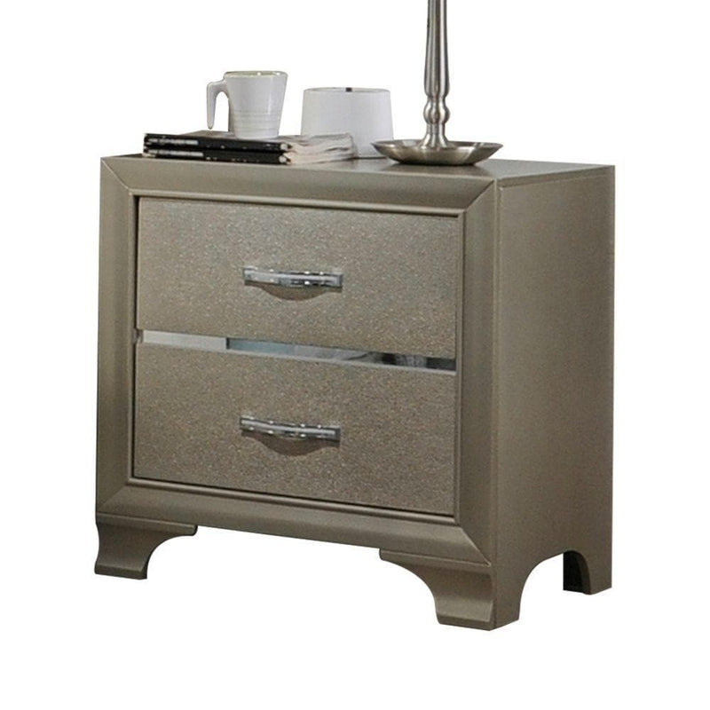 Carine - Champagne - Nightstand - Ornate Home