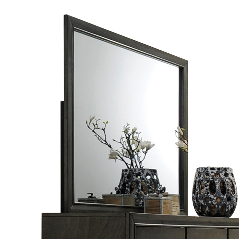 Carine II Gray Mirror - Ornate Home