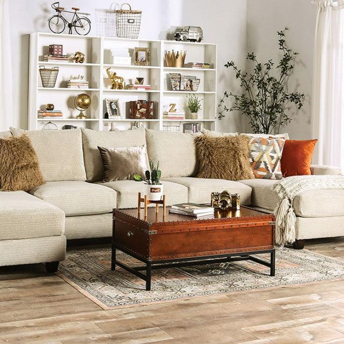 Carnforth - Tan -  U Shape Sectional Sofa - Ornate Home