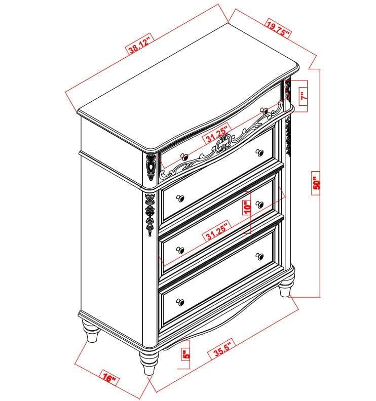 Caroline - Metallic Lilac - Chest - Ornate Home