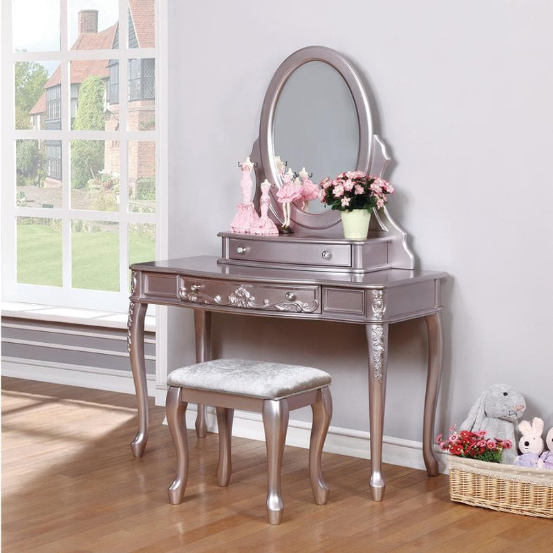 Caroline - Metallic Lilac - Vanity Desk - Ornate Home